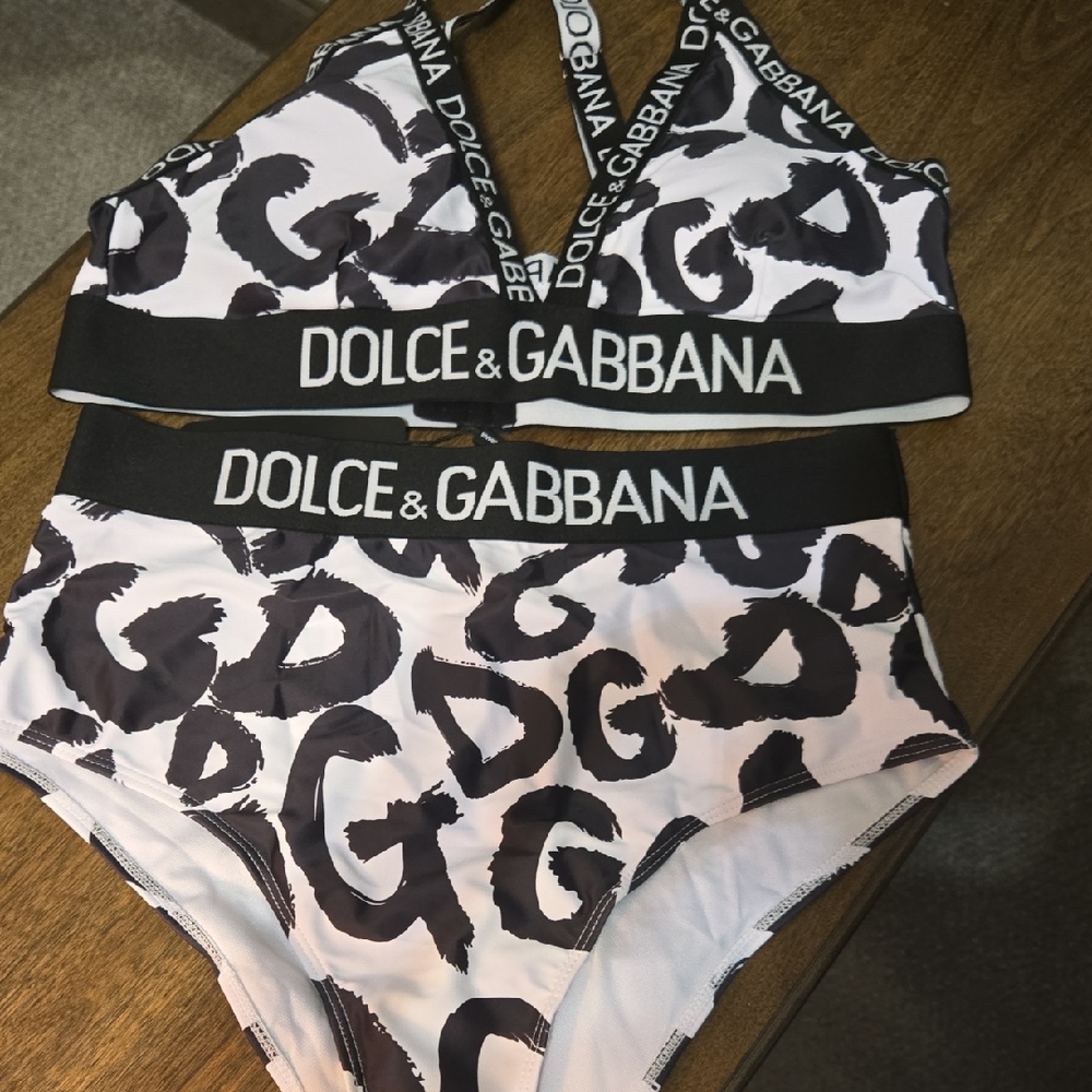 Dolce & Gabbana Black and White Bikini